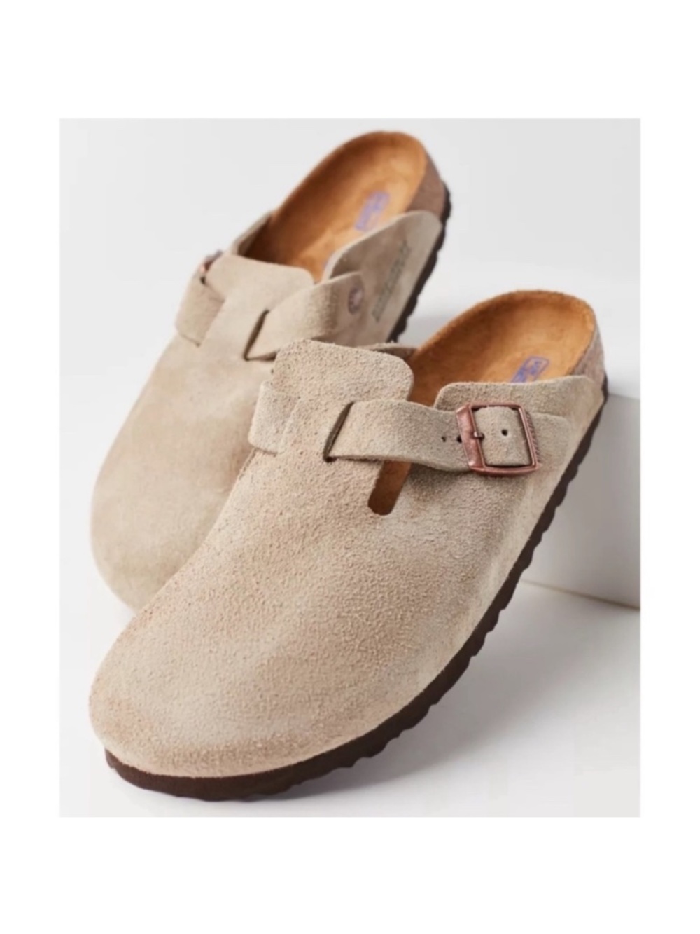 Birkenstock Boston Clogs in Taupe